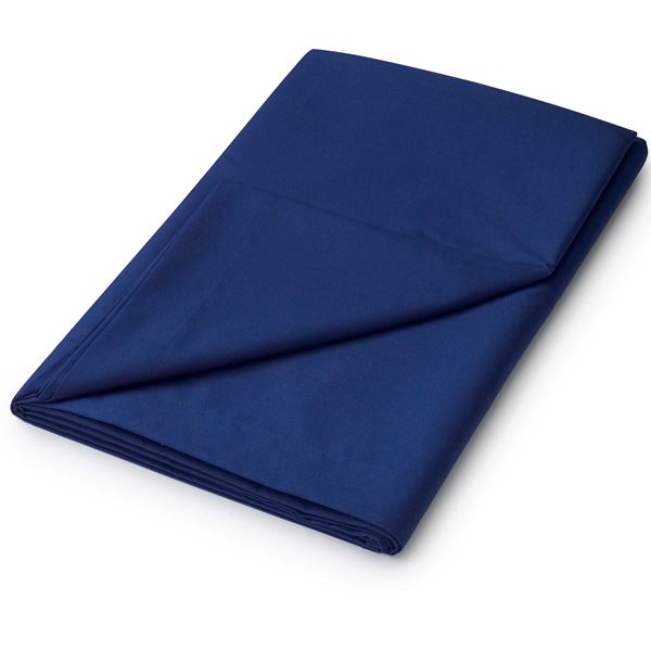 Plain Dye Polycotton Flat Sheet - Navy